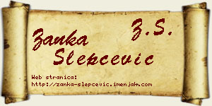 Žanka Slepčević vizit kartica
